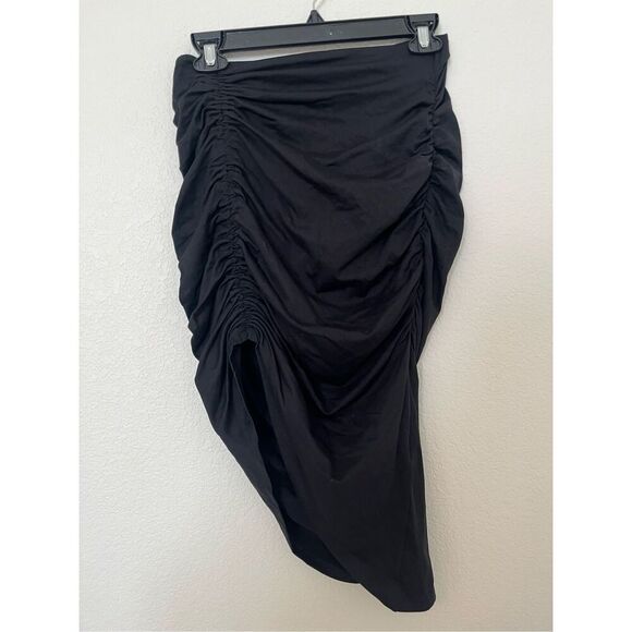 Susana Monaco Gathered Asymmetrical Skirt NEW NWT - Picture 3 of 9